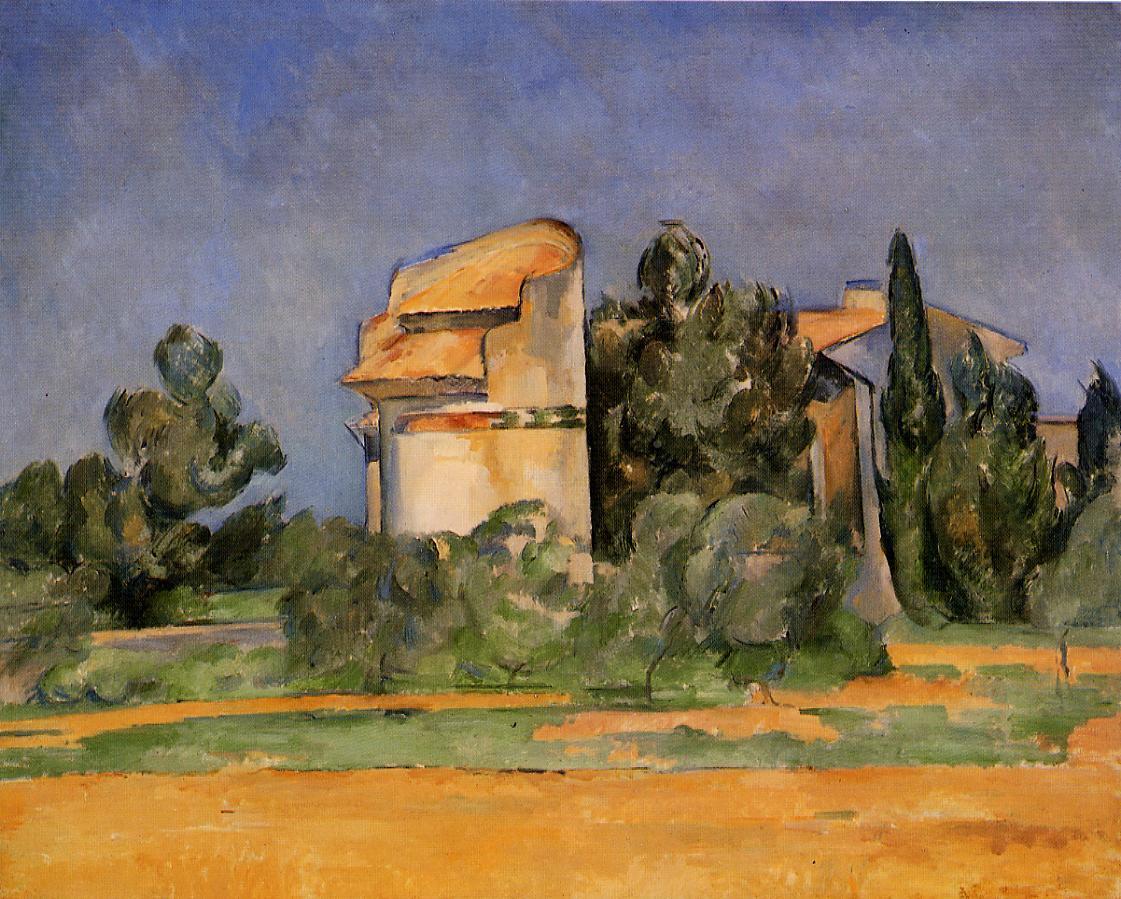 The Pigeon Tower at Bellevue - Paul Cezanne Painting